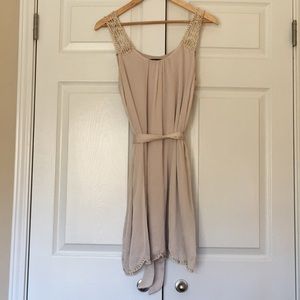 C. Luce cream dress w/ beaded details